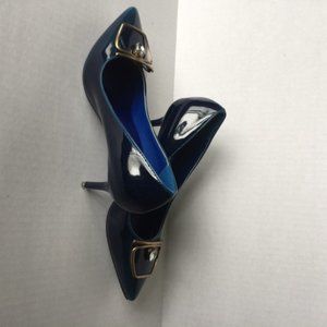 Blue vintage women's pointed toe heels/SIZE 8